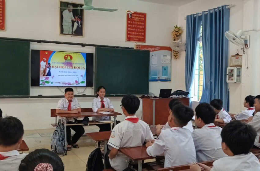  ĐẠI HỘI CHI ĐỘI 7A NĂM HỌC 2024 – 2025