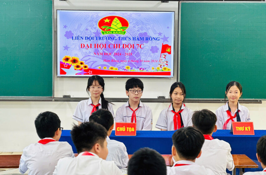  ĐẠI HỘI CHI ĐỘI 7C NĂM HỌC 2024 – 2025